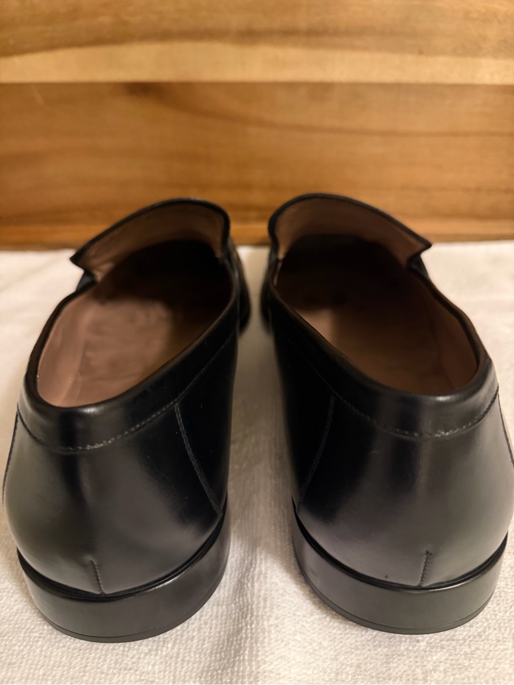 Salvatore Ferragamo Black Leather Horsebit Loafers - Picture 6 of 9
